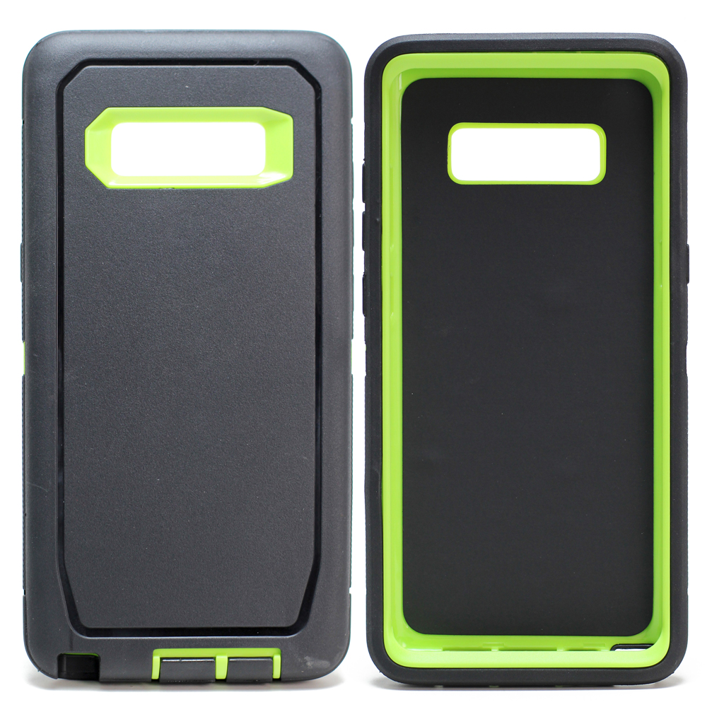 Galaxy Note 9 Premium Armor Robot Case (Black Green)